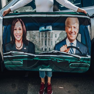 President Biden and VP Harris Sunshade for Car Windshield  64 x 32 Inches Image 3
