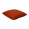 Presidio 15" x 15" Square Indoor/Outdoor Pillow with Piping, 2-Pack - Burnt Orange Image 3