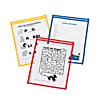 Primary Color Top-Loading Dry Erase Pockets - 12 Pc. Image 1