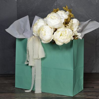 Prime Line Packaging- Green Gift Bags - 16x6x12 Inch 50 Pack Image 3