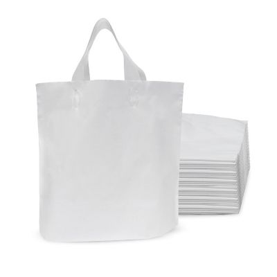 Prime Line Packaging- Plastic Bags with Handles - 12x4x10 50 Pack Image 1