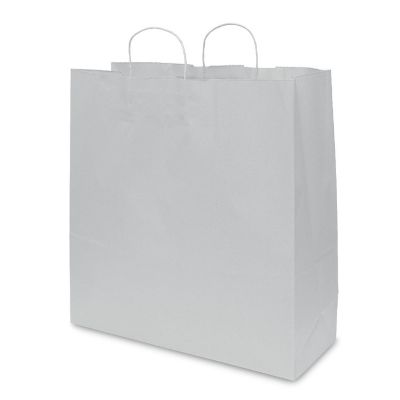 Prime Line Packaging White Paper Bags, Extra Large Shopping Bags with Handles 18x7x18.75 100 Pack Image 3