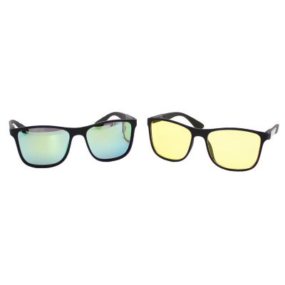 Pro-4 Tactical Classic 300 HD Polarized Eyewear Set, Includes Pair of HD Polarized Sunglasses & Pair of Reduce Nighttime Glare Glasses Image 1