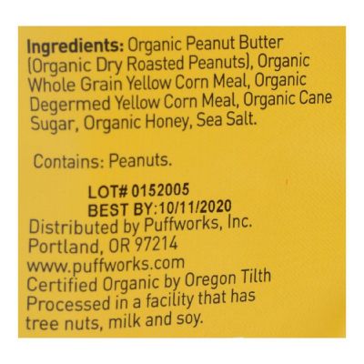 Puffworks - Puffs Honey Peanut Butter Gluten Free - Case of 8-3.5 OZ Image 1