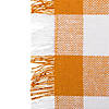 Pumpkin Spice Heavyweight Check Fringed Placemat (Set Of 6) Image 3