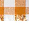 Pumpkin Spice Heavyweight Check Fringed Placemat (Set Of 6) Image 4