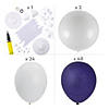 Purple & White Balloon Column Kit - 131 Pc. Image 1