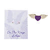 Purple Awareness Angel Wings Pins with Card - 12 Pc. Image 1
