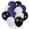 Purple, Black & White Balloon Bouquet - 49 Pc. Image 1