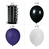 Purple, Black & White Balloon Bouquet - 49 Pc. Image 1