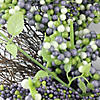 Purple Mini Berry Artificial Thanksgiving Wreath  22-Inch Unlit Image 3