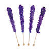 Purple Rock Candy Lollipops - 12 Pc. Image 1