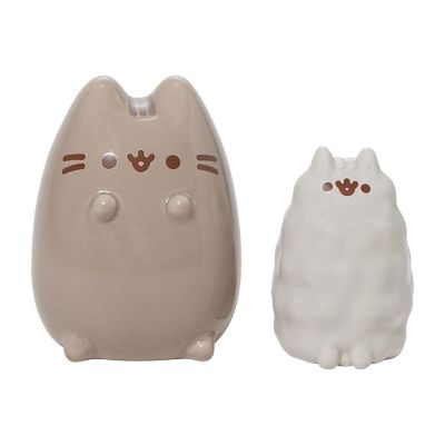 Pusheen and Stormy Ceramic Salt and Pepper Shakers Image 1