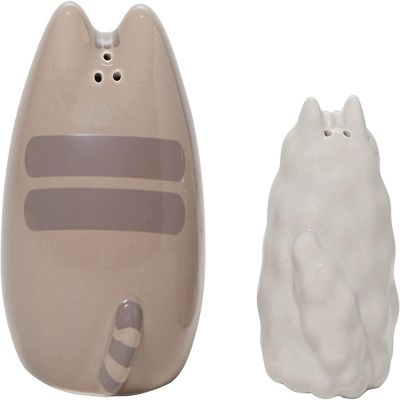 Pusheen and Stormy Ceramic Salt and Pepper Shakers Image 1
