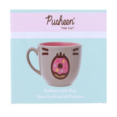 Pusheen Donut 18oz Stoneware Latte Mug Image 1
