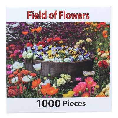 PuzzleWorks 1000 Piece Jigsaw Puzzle  Field Of Flowers Image 1