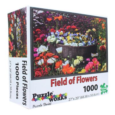 PuzzleWorks 1000 Piece Jigsaw Puzzle  Field Of Flowers Image 2