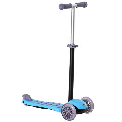 Qaba 3 in 1 Kids Scooter Sliding Walker Push Rider w/ Removable Seat 2-6yr Blue Image 1