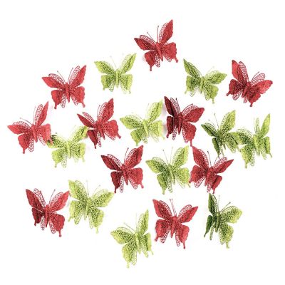 R N' D Toys Butterfly Ornament Clips Shatterproof Christmas Tree Ornaments Image 1