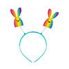 Rainbow Bunny Head Boppers - 12 Pc. Image 1