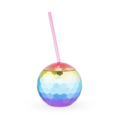 Rainbow Disco Ball Tumbler Image 1