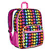 Rainbow Hearts Recycled Eco Backpack Image 1