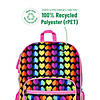 Rainbow Hearts Recycled Eco Backpack Image 2
