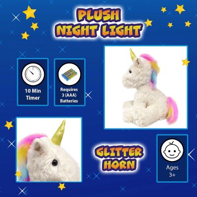 Rainbow Lites Unicorn LED Light Up Rainbow Stuffed Animal Glow Plush 16 inch Image 2