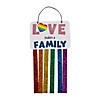 Rainbow Pride Glitter Hanging Sign Craft Kit - Makes 12 Image 1