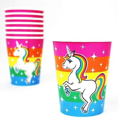 Rainbow Unicorn Birthday Party Supplies Pack  66 Pieces  Serves 8 Guests Image 3