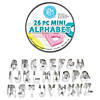 R&M International Mini Alphabet Cookie Cutter Set Image 1