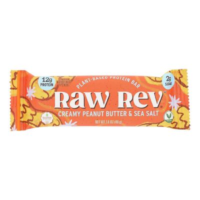 Raw Revolution Glo Bar - Creamy Peanut Butter and Sea Salt - 1.6 oz - Case of 12 Image 1