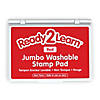 Ready 2 Learn Jumbo Washable Stamp Pad - Red - Pack of 2 Image 1