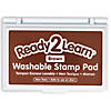 READY 2 LEARN Washable Stamp Pad - Brown - Pack of 6 Image 1