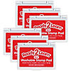 Ready 2 Learn Washable Stamp Pad - Red - Pack of 6 Image 1