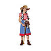 Red and Blue Checkered Cowgirl Child Halloween Costume - Large Image 1