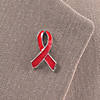 Red Awareness Ribbon Pins - 12 Pc. Image 1