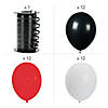 Red, Black & White Balloon Bouquet - 37 Pc. Image 1
