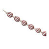 Red Fabric Ball String Garland (Set Of 2) 5.5'L Fabric Image 1