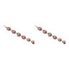 Red Fabric Ball String Garland (Set Of 2) 5.5'L Fabric Image 2