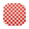Red Gingham Hamburger Paper Trays- 12 Ct. Image 1
