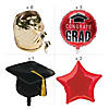 Red Graduation Congrats Grad Balloon Bouquet Kit - 14 Pc. Image 1