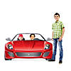 Red Race Car Photo Cardboard Cutout Stand-Up Image 1