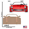 Red Race Car Photo Cardboard Cutout Stand-Up Image 1