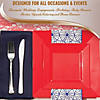 Red Square Plastic Dinnerware Value Set (60 Settings) Image 4