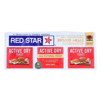 Red Star Nutritional Yeast - Active Dry - .75 oz - Case of 18 Image 1