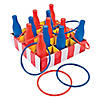 Red, White & Blue Carnival Bottle Ring Toss Game - 25 Pc. Image 1