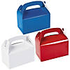 Red, White & Blue Gable Box Favor Kit for 36 Image 1