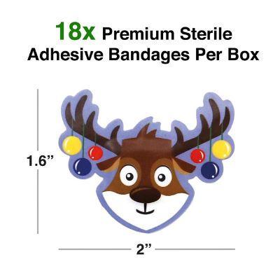 Reindeer Adhesive Bandages  Set of 18 Image 1