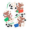 Reindeer with T-Shirt Christmas Ornament Craft Kit - Makes 12 Image 1